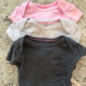 Cloud Island 3-6M Onesie 3-Pack